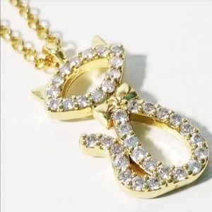 NWOT Kate Spade Jazz It Up Pave Cat necklace